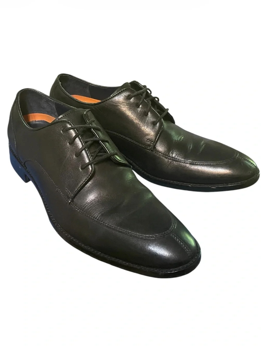 Men's Cole Haan Lenox Hill Split Toe Oxford Shoes Black Leather Size 9